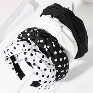 Black & White Knotted Headbands